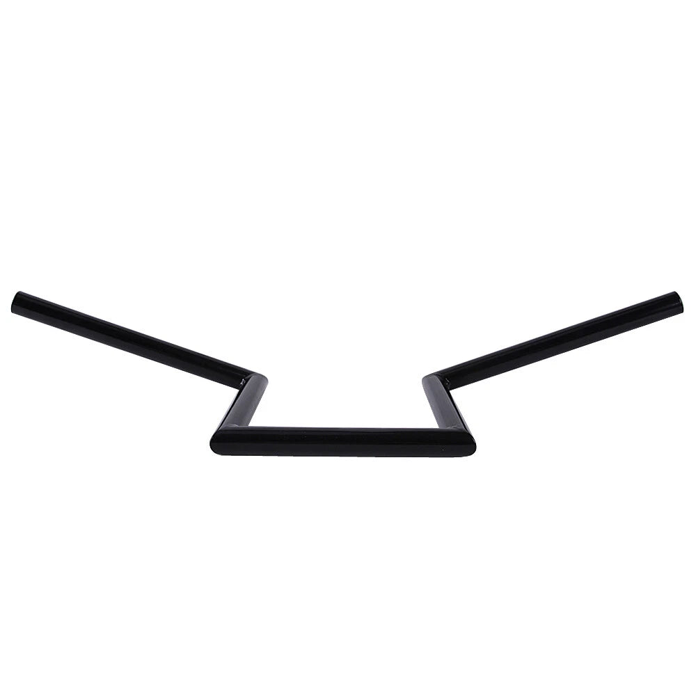 1" Drag Z Bar Handlebar for Harley 883 Sportster Softail Dyna (Black, Chrome)