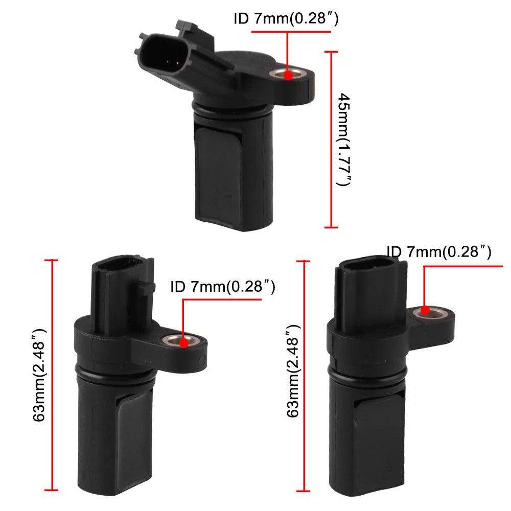 Set of 3 Camshaft Crankshaft Position Sensors for Nissan Infiniti
