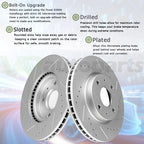 Brake Pads and Rotors Set for Chevrolet Impala (2012–2013) Drilled