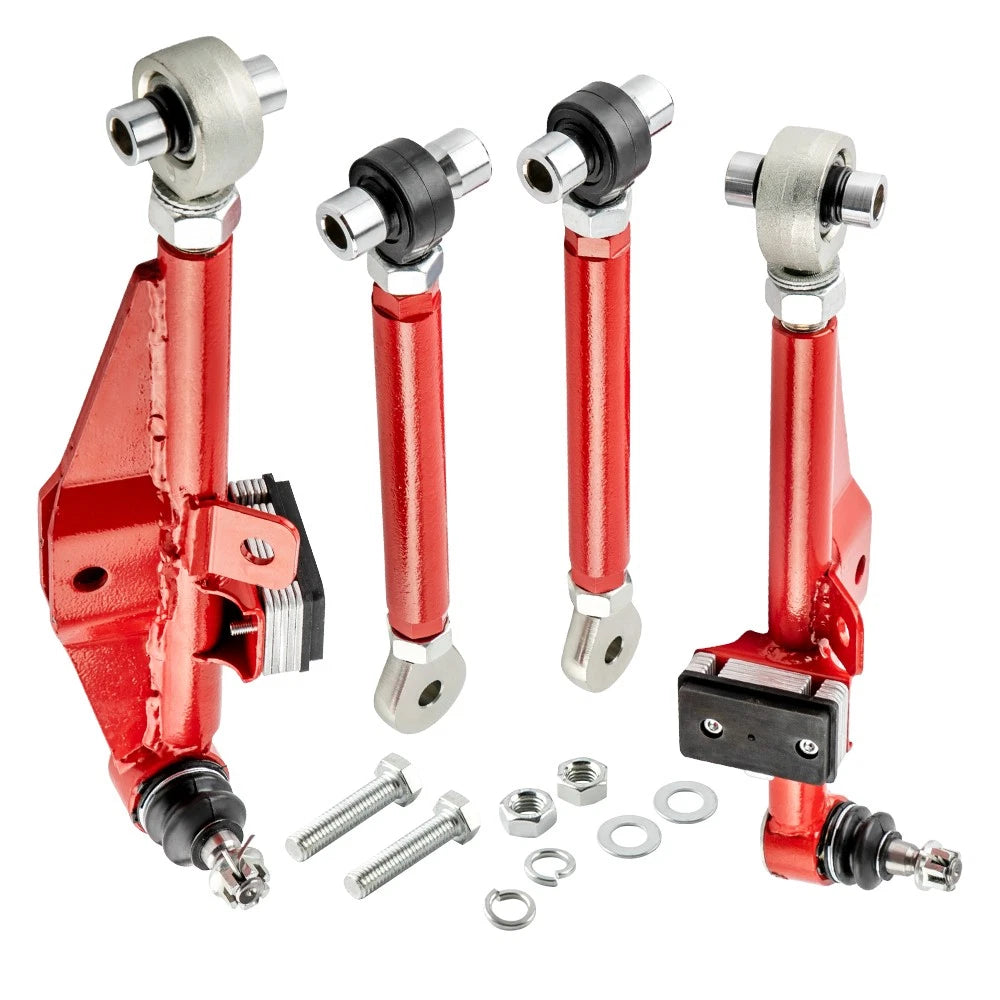 Set of 4 Front Lower Control Arms & Tension Rods for Nissan 240SX (1989–1998)