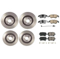 Set of 4 Akebono Front Rear Brake Pads Rotors for Audi S4 S5 (2009–2016)