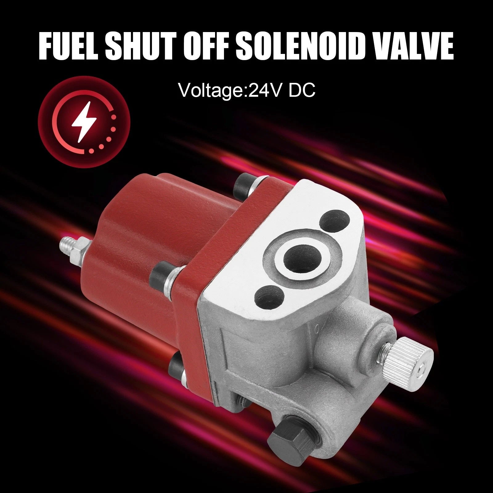 Fuel Shutoff Solenoid Valve for Cummins NTA855 & N14 (24V)