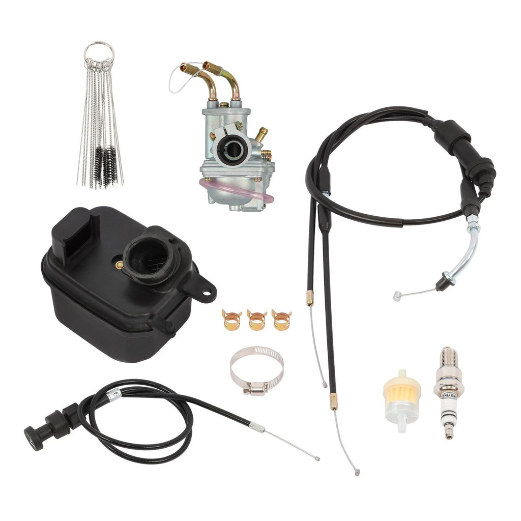 Carburetor Air Filter Box Throttle Choke Cable for Yamaha PW50 (1981-2020)