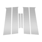 6 Pcs Pillar Window Trim for Chevy Aveo (2012–2023) Silver Tone