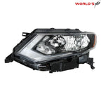 Halogen Headlight Assembly for Nissan Rogue (2017–2019) Driver Side