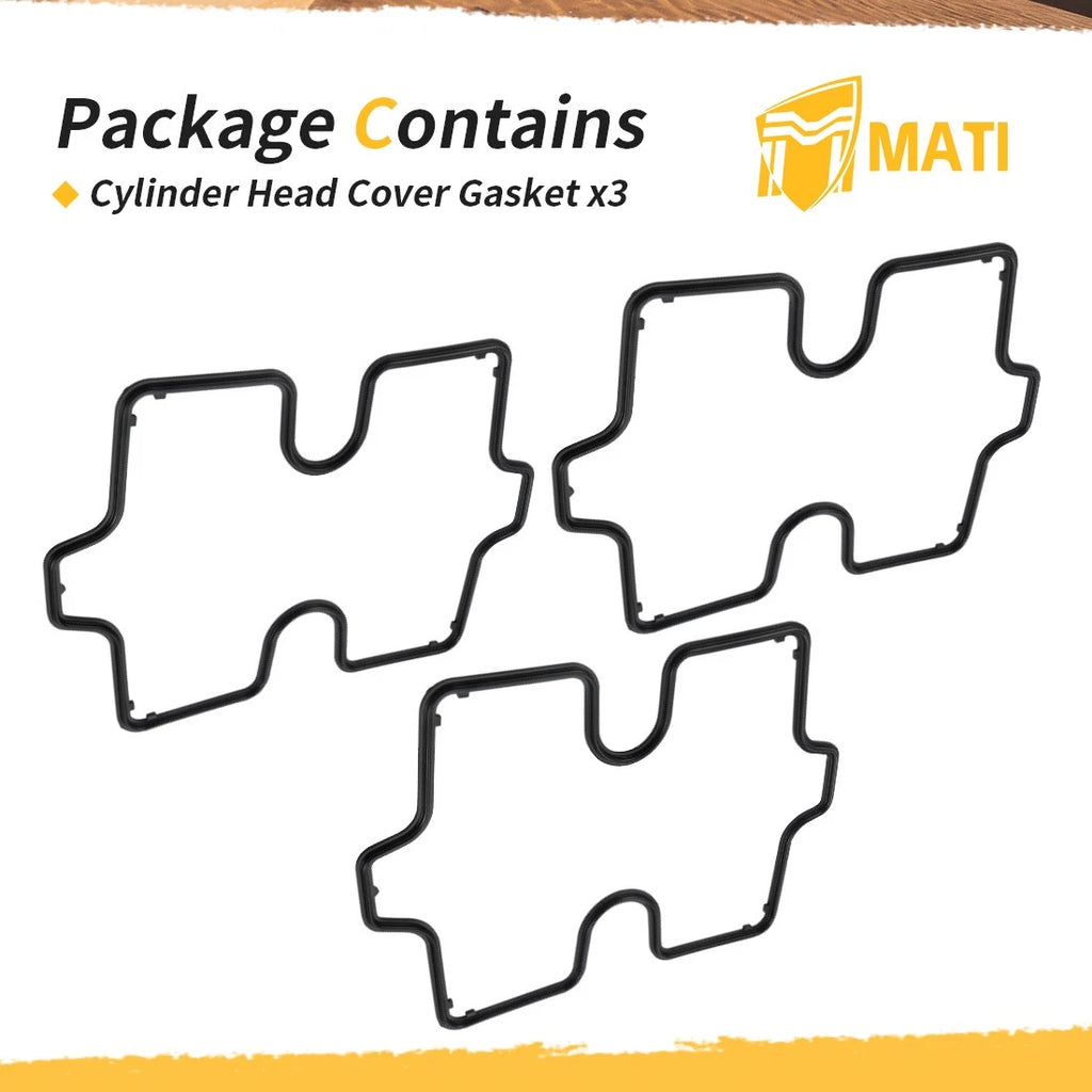 3 Valve Cover Gasket 12391-MB0-010 for Honda VF700 VF750 (1982–1986)