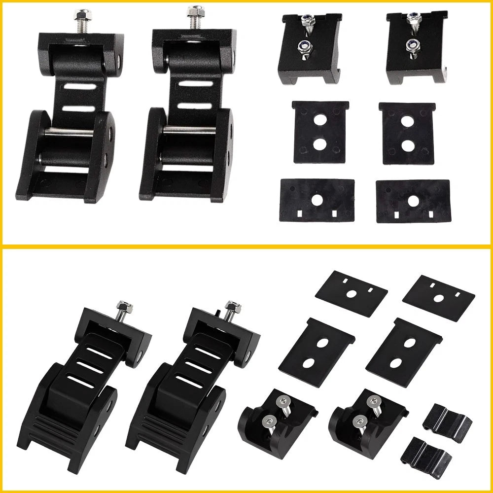 Hood Locking Latch Catch Kit for Jeep Wrangler JK (2007–2018) Black