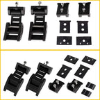 Hood Locking Latch Catch Kit for Jeep Wrangler JK (2007–2018) Black