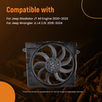 Cooling Fan Assembly 800W for Jeep Wrangler JL (2018–2024) 68272755AB