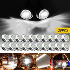 20x LED Side Marker Clearance Lights for Trucks Trailers (Waterproof)