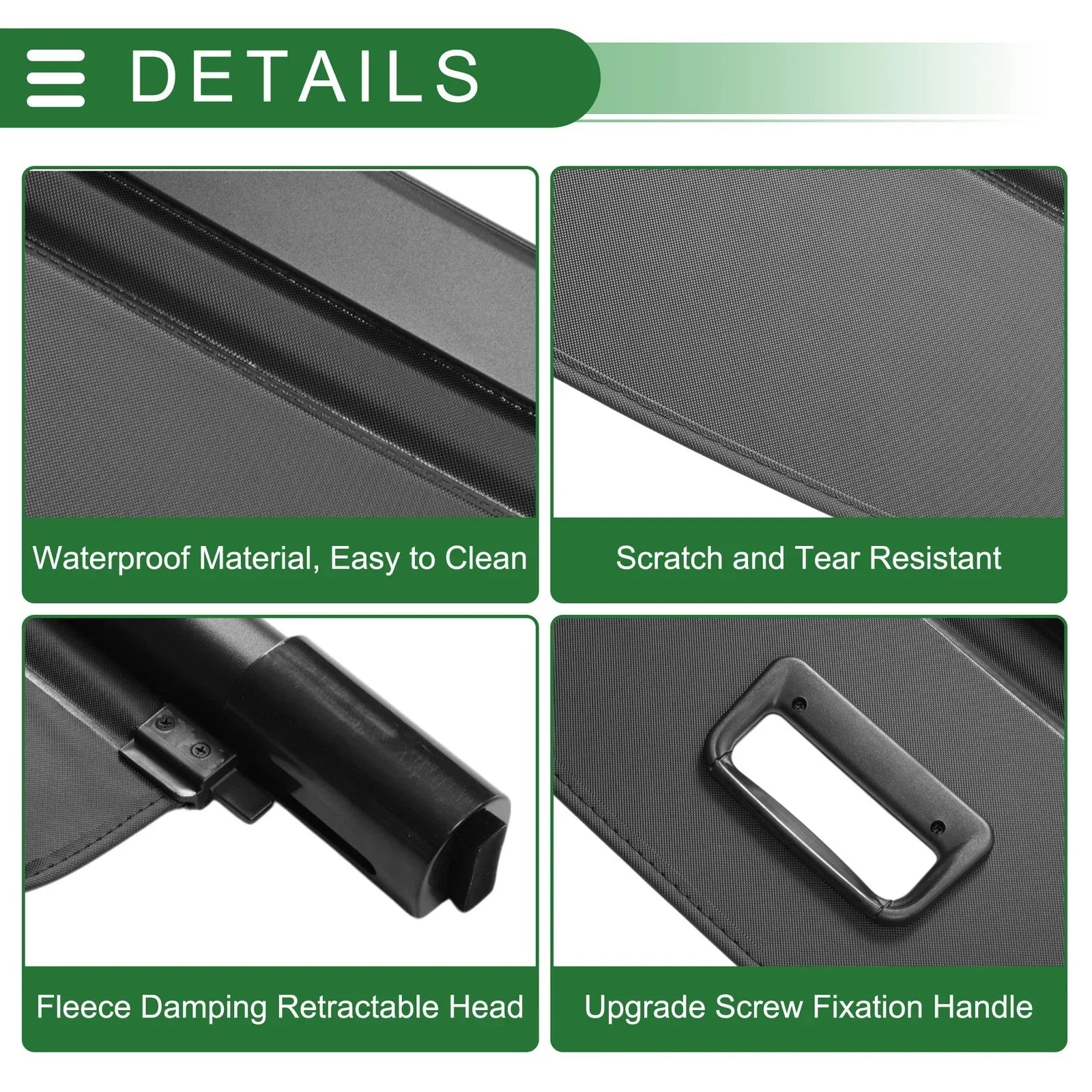 Retractable Cargo Cover for Mercedes-Benz R-Class S251 (2007-2019) Black