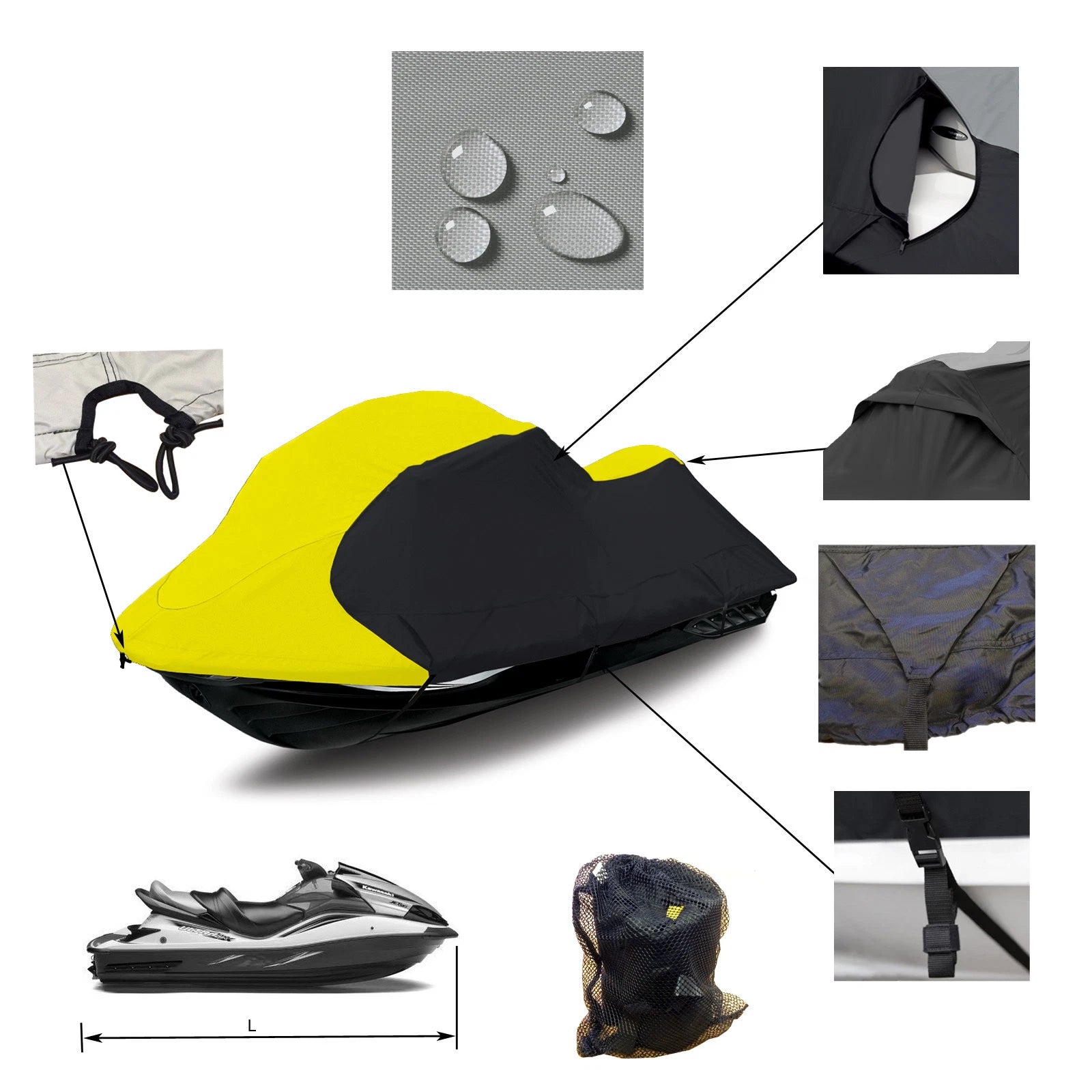 Storage Cover for Yamaha Jet Ski EX EXR Deluxe (2017–2023)