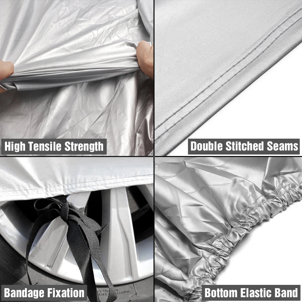 Universal Sedan Car Cover Waterproof Dust Sun Snow Protector S-XXL