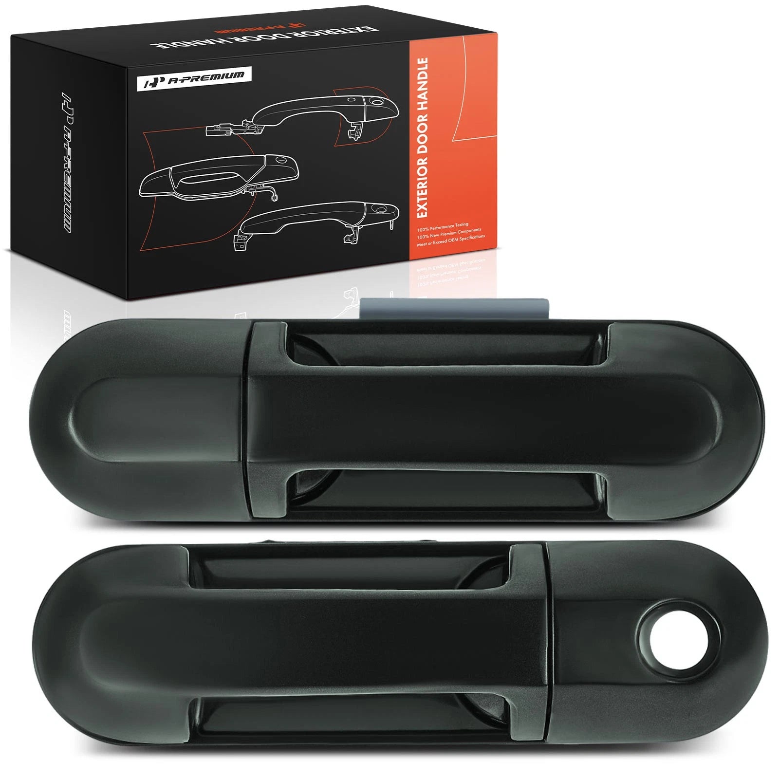 2X Front Green Exterior Door Handle for Ford Explorer (2002–2010)