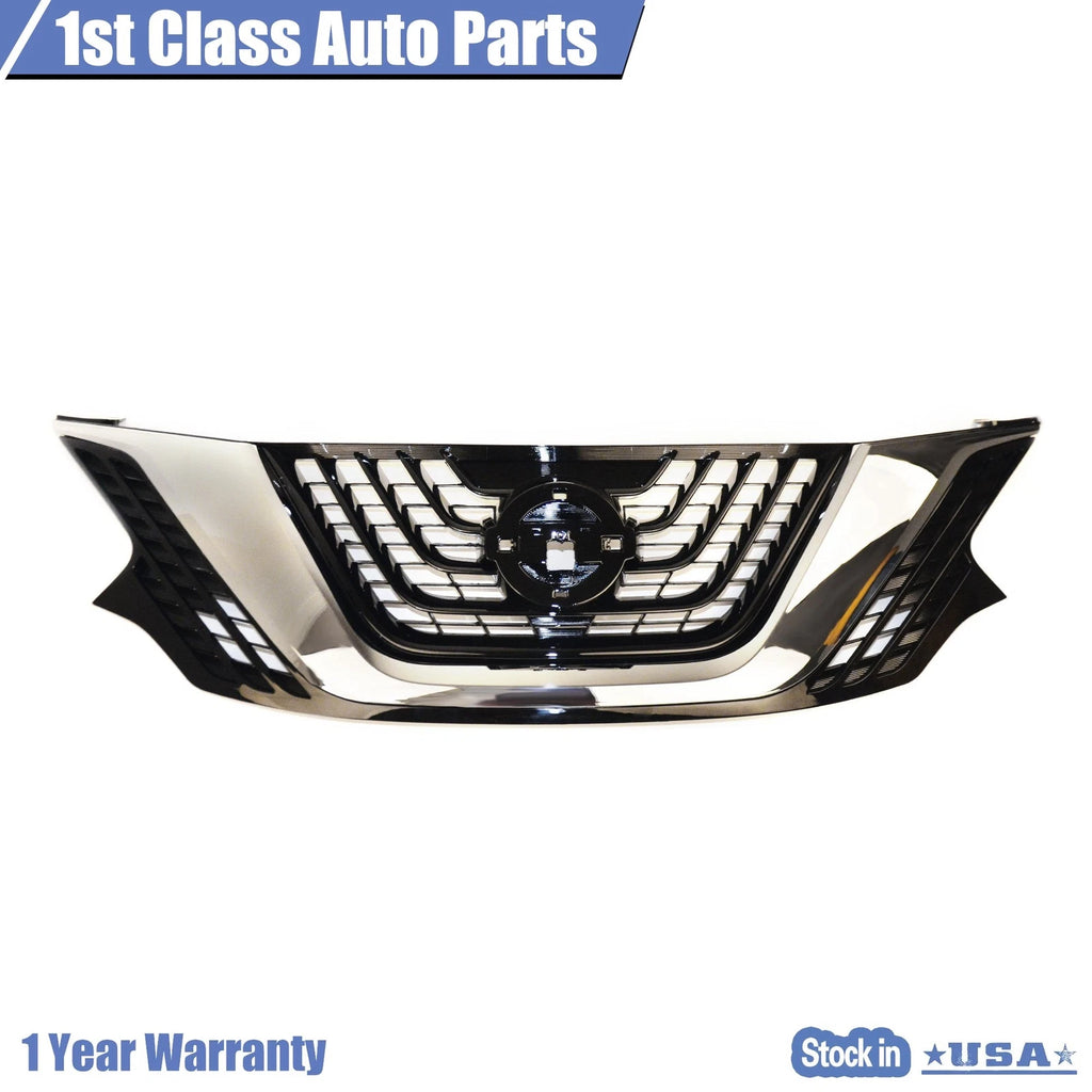 Front Upper Grille with Chrome Trim for Nissan Murano (2015-2018)
