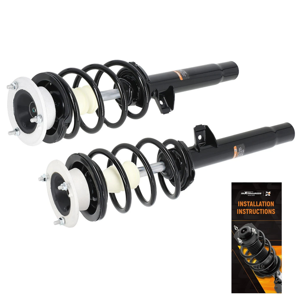 2X Front Strut Coil Spring Assembly for BMW 135i, 325i (2006–2011)