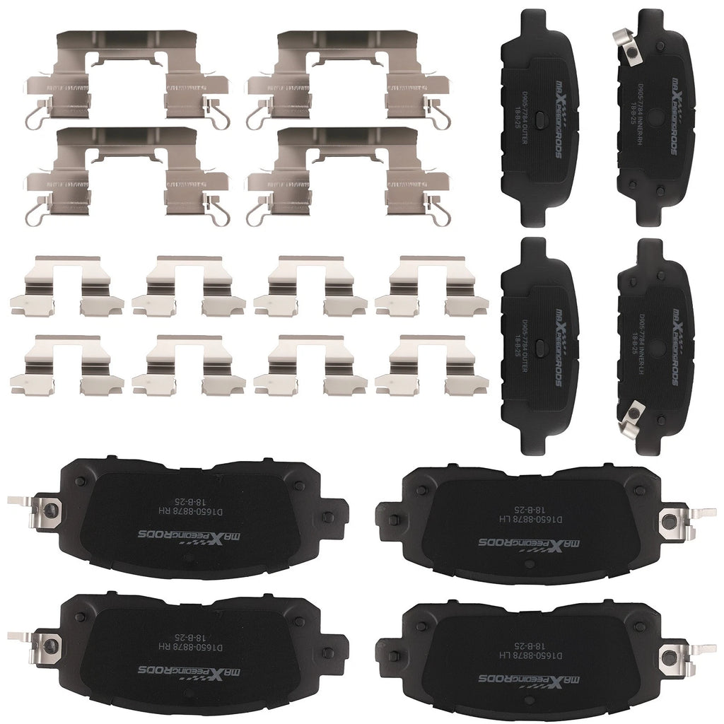 Set of 4 Ceramic Brake Pads for Nissan Altima (2013–2023) P-1650 P-905 D905