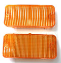 Front Amber Park Light Lamp Lens Replacement Pair for Chevrolet C10 (1967–1968)