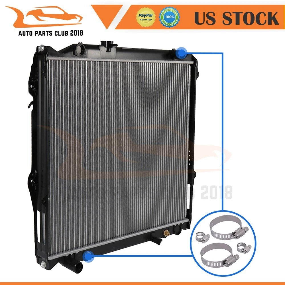 Radiator for Toyota 4Runner (1996–2002) with Universal Hose Clamps