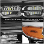 LED Headlight Assembly for Ford Explorer (2020–2024) - Right Side, Black Amber