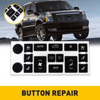 Climate Control Button Repair Decal for Cadillac Escalade EXT ESV (2007–2014)