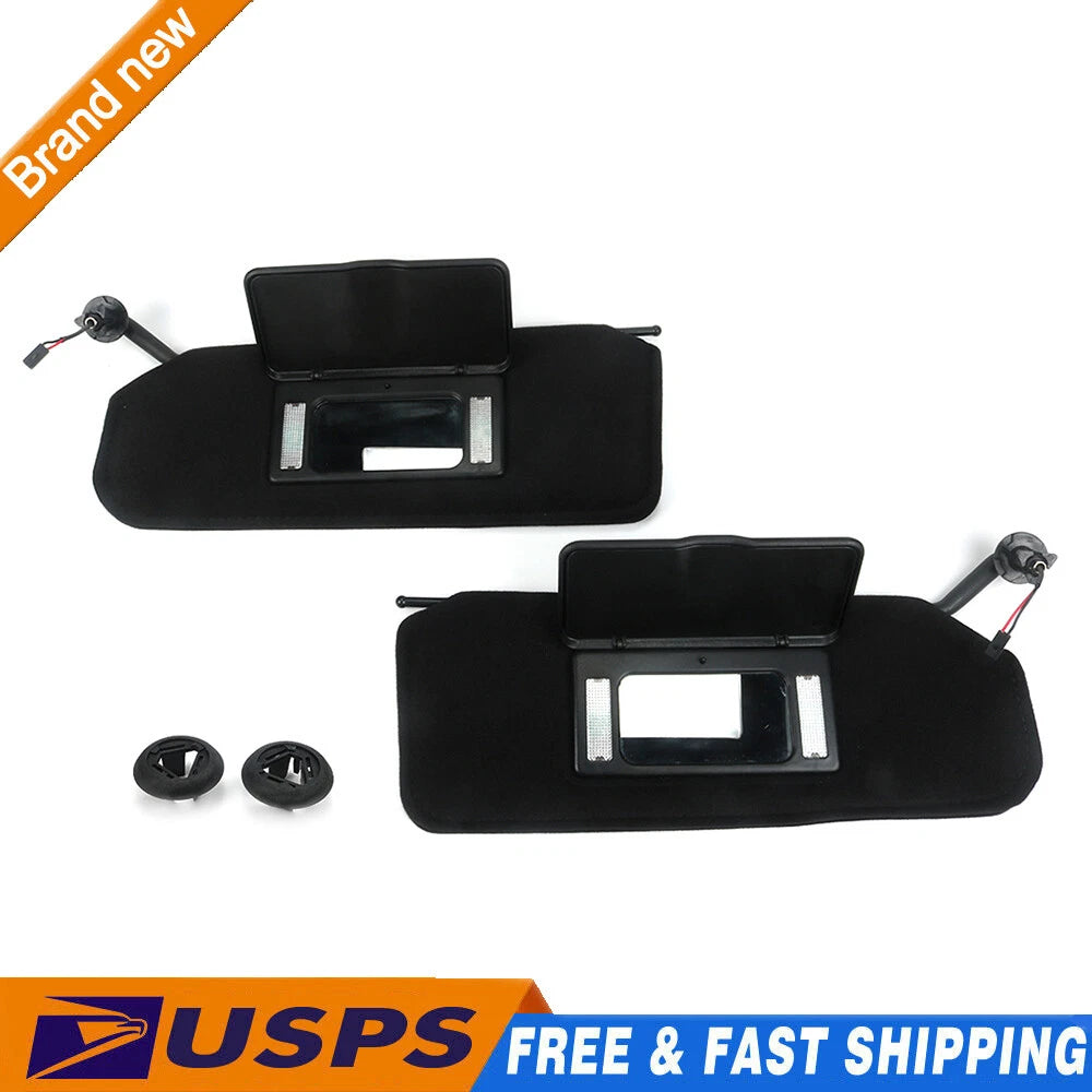 Sun Visors for Corvette C5 (1997–2004) - Lighted Vanity Mirrors, Trim Bezel