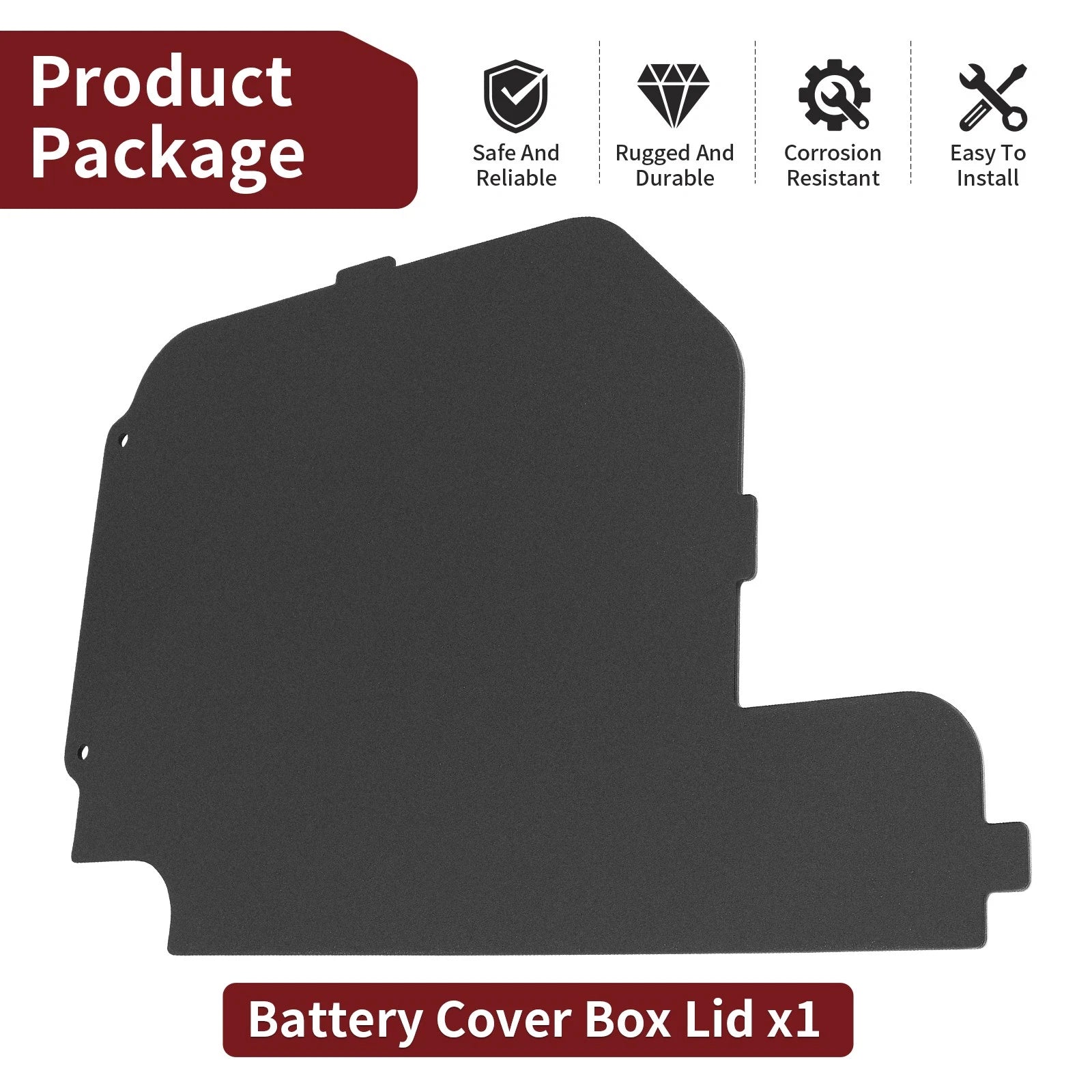 Battery Cover Box Lid for Yamaha Rhino 450 660 YXR 4x4 (2004–2009) 5UG-H2129-10-00