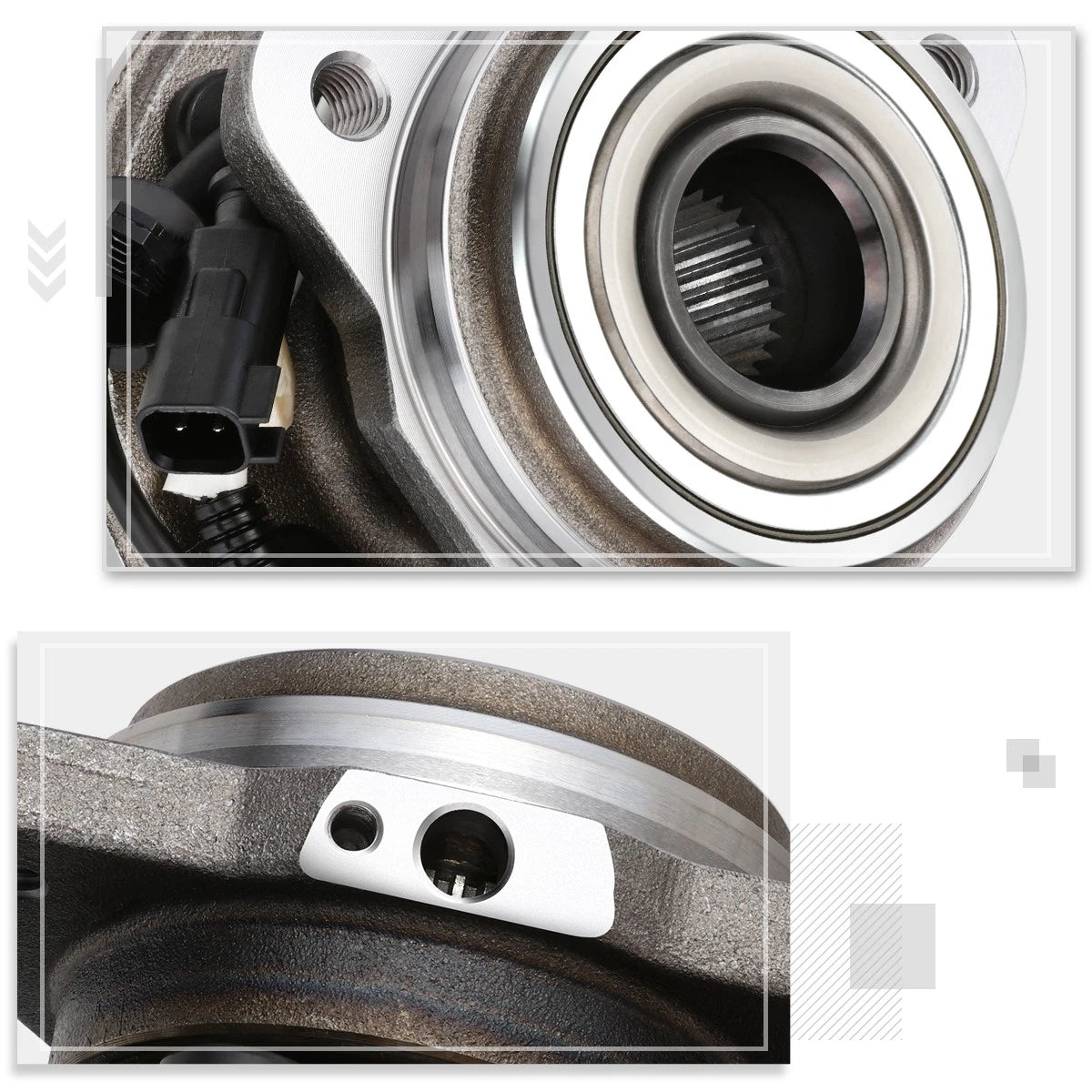 Front Wheel Hub Bearing Kit with ABS Sensor for Mazda B4000/Ranger 4WD (2003–2011)