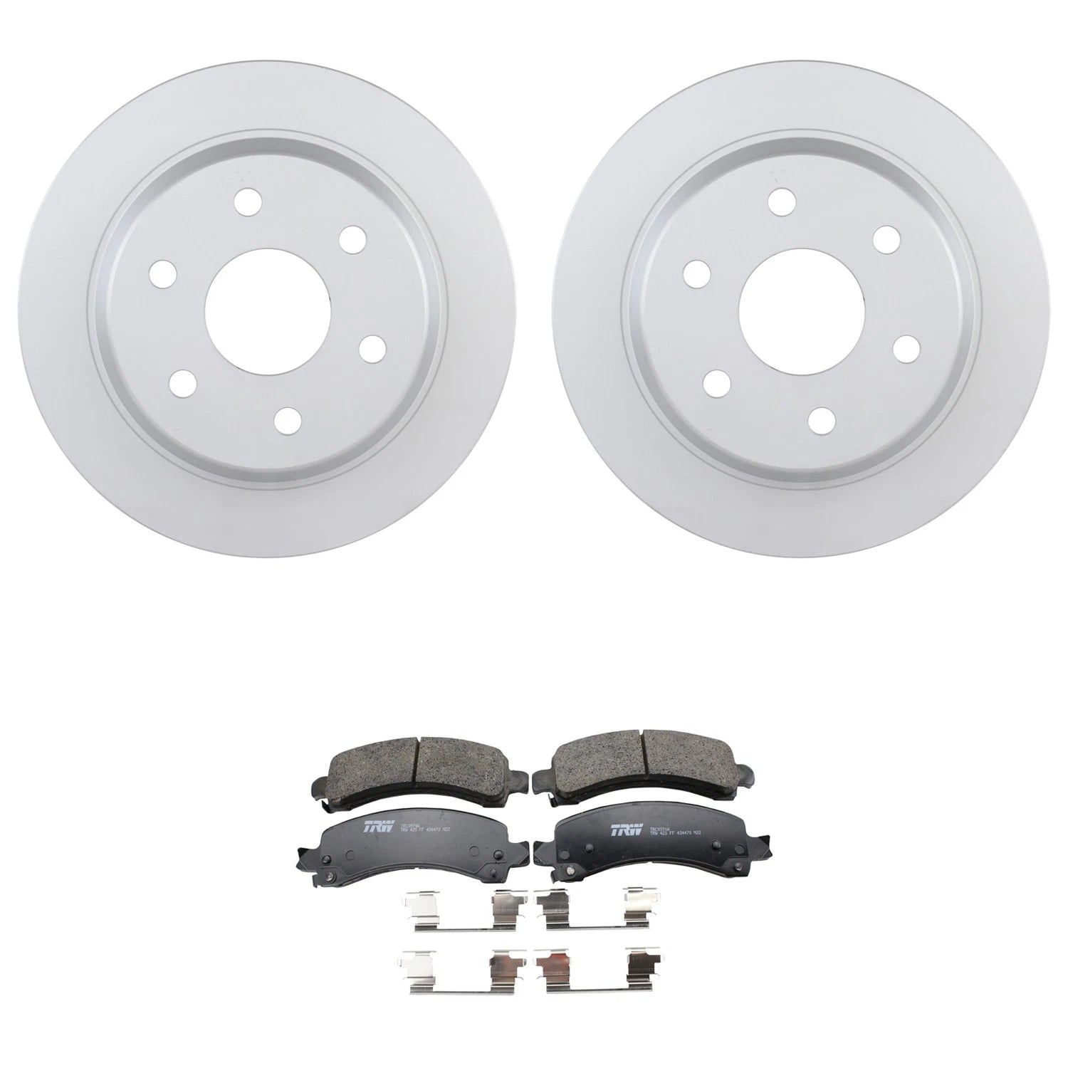 Bosch QuietCast Rear Rotors & TRW Pro Ceramic Brake Pads for Savana 1500 (2003–2019)