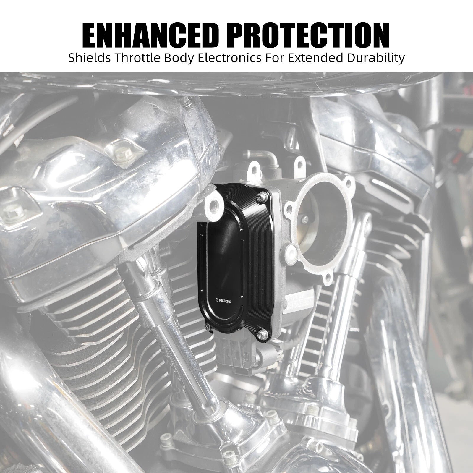 6061 Aluminum Throttle Body Cover for Harley Street Glide FLHX (2017–2023)