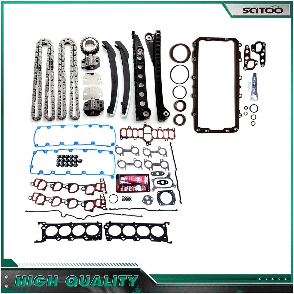 Full Gasket Set Timing Chain Kit for Ford E-150 Econoline (1998)