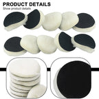 10 Piece Set of 3 Inch Wool Polishing Pads for Auto Detailing