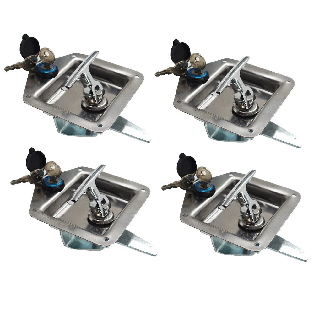 Set of 6 Trailer Door Latch T-Handle Locks for RV Truck Tool Box