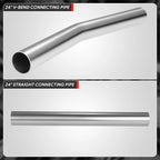 2.5" OD 18-Gauge Exhaust Pipe for Universal Applications (Slip-Fit)