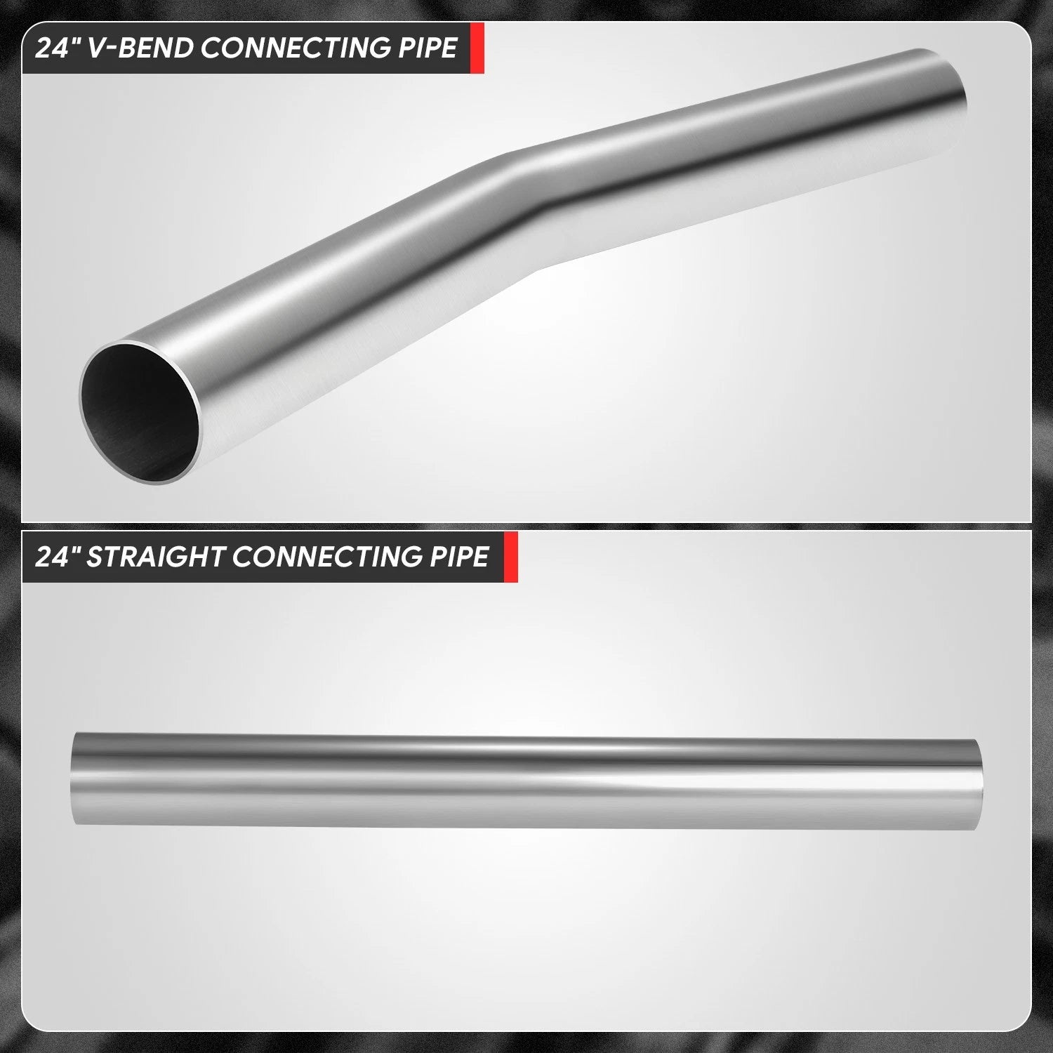 2.5" OD 18-Gauge Exhaust Pipe for Universal Applications (Slip-Fit)