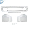 Chrome Steel Front Bumper for Ford F-250 F-350 (2020–2022) W/o Fog Light Holes