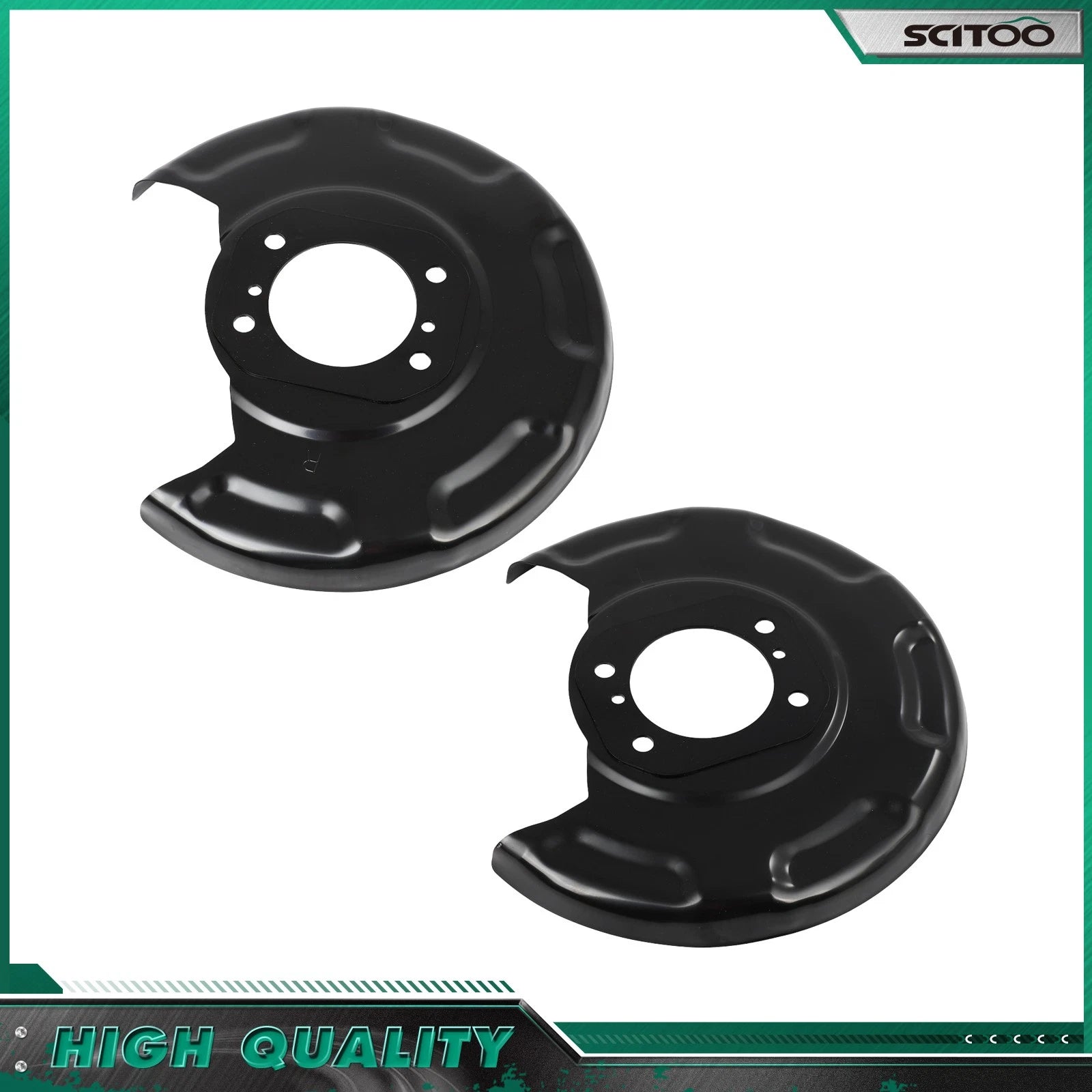 Rear LH & RH Brake Backing Plates for Hyundai Elantra Veloster (2011–2018) 58390-3X000