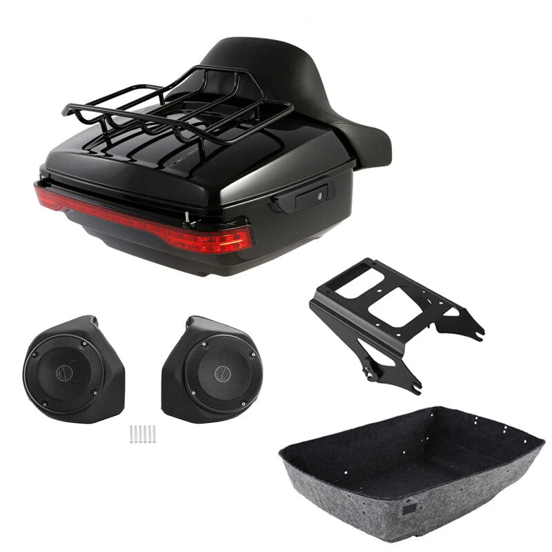 Backrest Rack Mount Speaker Light for Harley Road King (2009–2013)