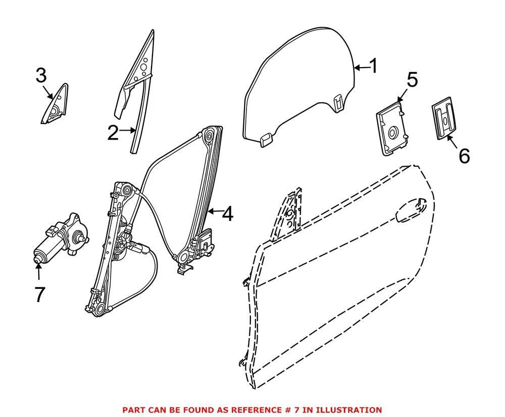 Window Motor for BMW Z4 (2004–2008)
