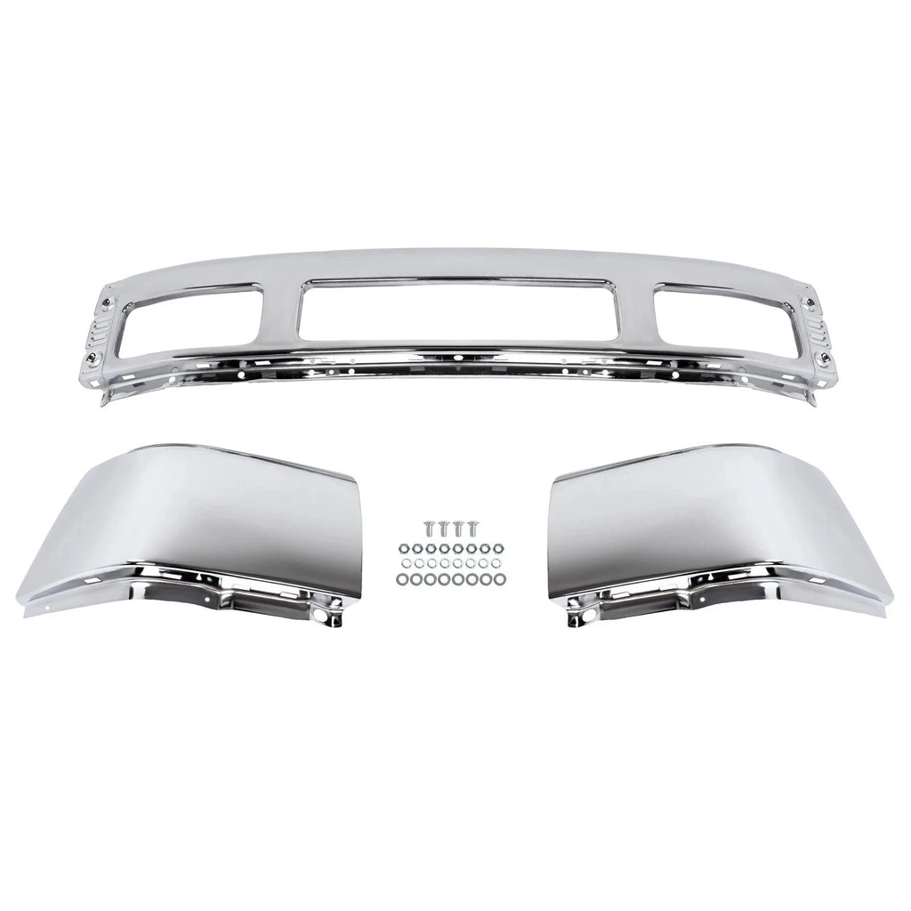Chrome Steel Front Bumper for Ford F-250 F-350 Super Duty Excursion (2005–2007)