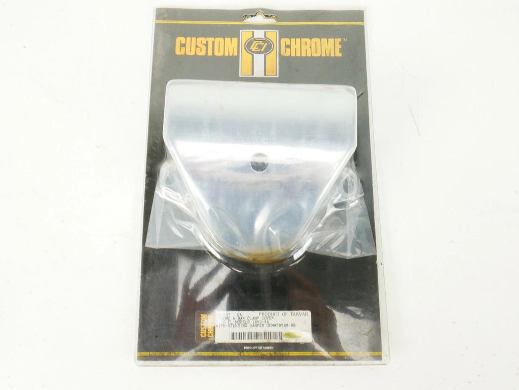 Chrome Handlebar Clamp Cover for FL Models (1980–1984) w/ Steering Damper