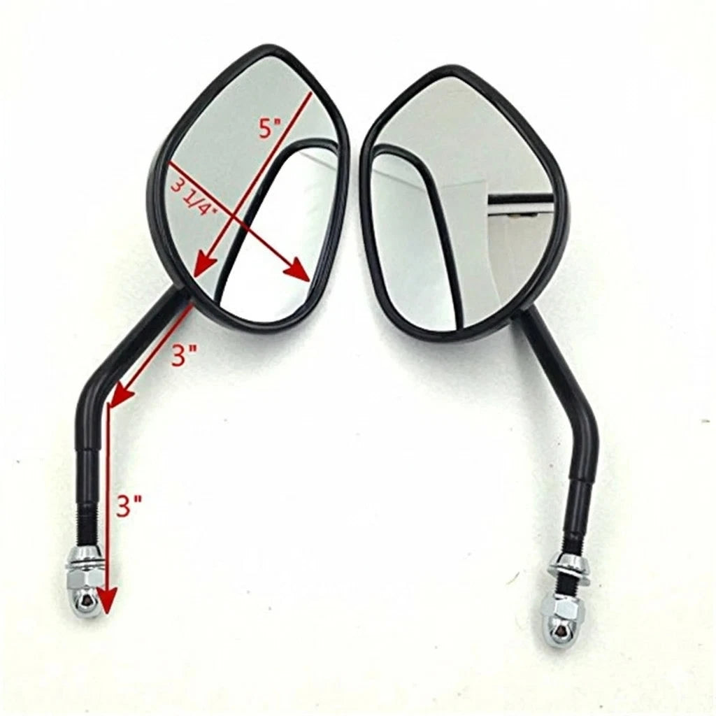 Custom BK Big Mirrors for Harley Softail (1982–Present)