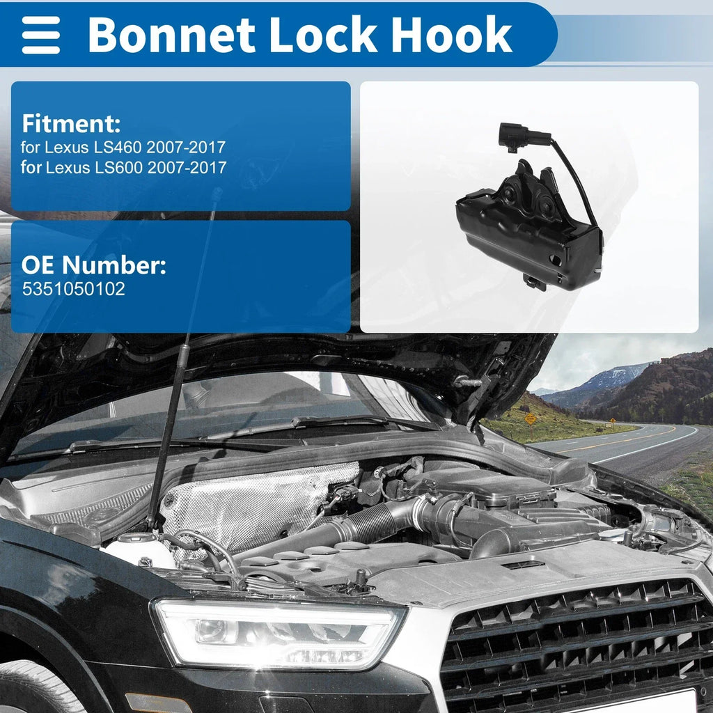 Hood Latch Assembly for Lexus LS460 (2007-2017) 1 x Quality Replacement