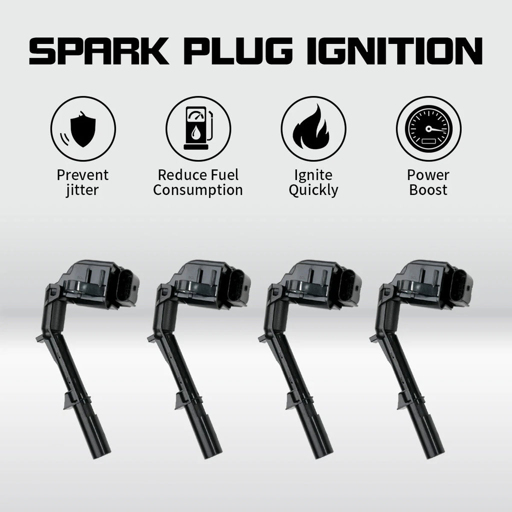 Set of 4 Ignition Coils for Mercedes-Benz W205 X156 X253 R172 Infiniti Q50 L4 2.0L