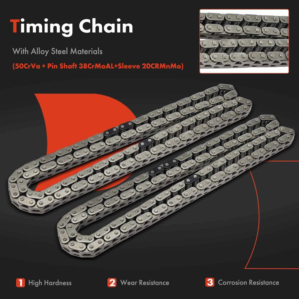 8x Timing Chain Kit for Ford F-250 F-350 F-450 Super Duty (1999–2002)