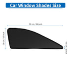 Car Window Cover for Toyota Harrier 80 Series (2014–2020) Net Black