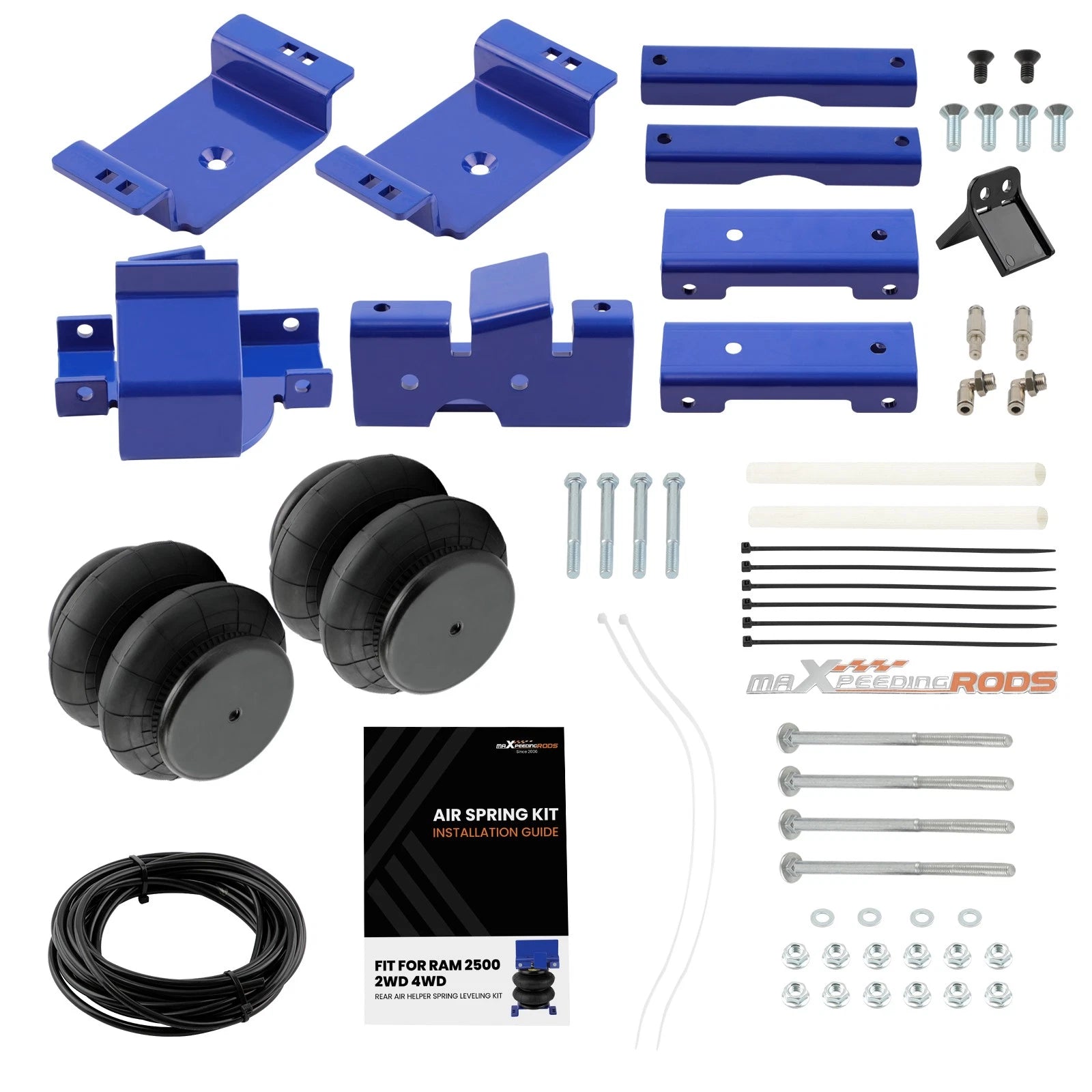 Rear Air Suspension Helper Spring Kit for Ram 2500 2WD 4WD (2014–2024)