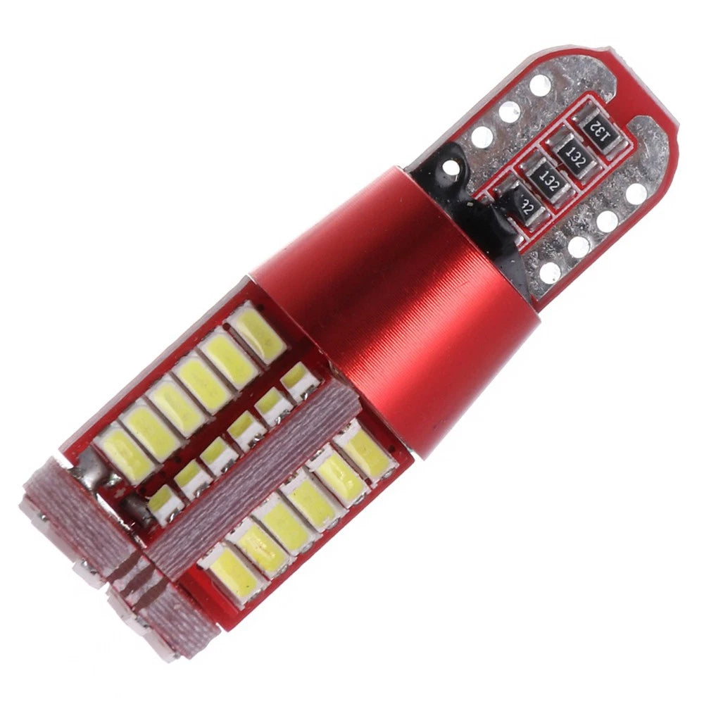 50x T10 57SMD 3014 LED Lights for License Plate Instrument Cluster