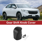Car Gear Shift Knob Cover for Honda HR-V (2023–2024) Black Carbon Fiber