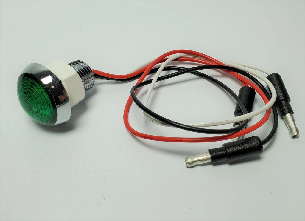 LED Marker Light Mini Moon Chrome Bezel for Pair 1.25 Inch Dual Function